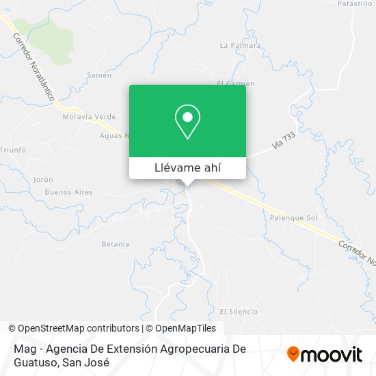 Mapa de Mag - Agencia De Extensión Agropecuaria De Guatuso