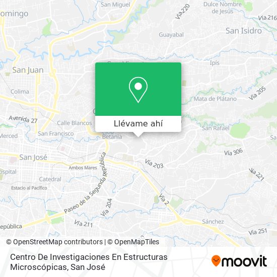 Mapa de Centro De Investigaciones En Estructuras Microscópicas