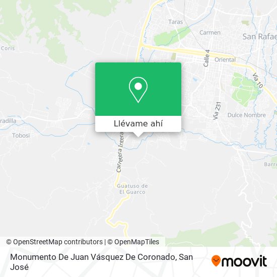 Mapa de Monumento De Juan Vásquez De Coronado