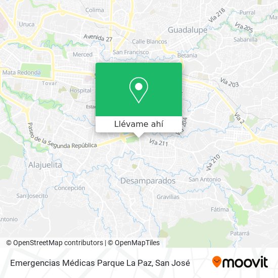 Mapa de Emergencias Médicas Parque La Paz