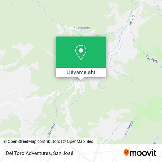 Mapa de Del Toro Adventures