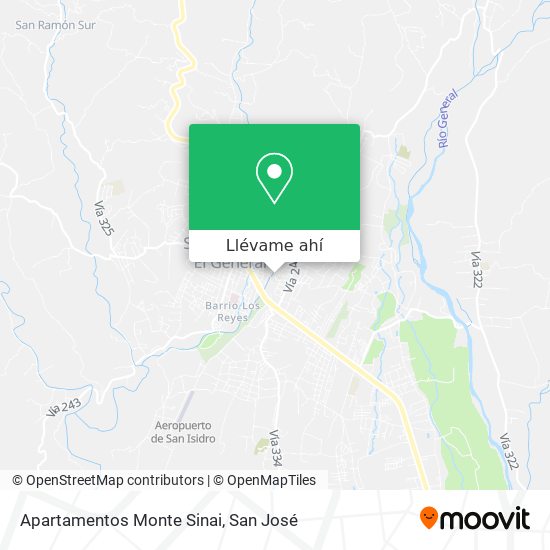 Mapa de Apartamentos Monte Sinai