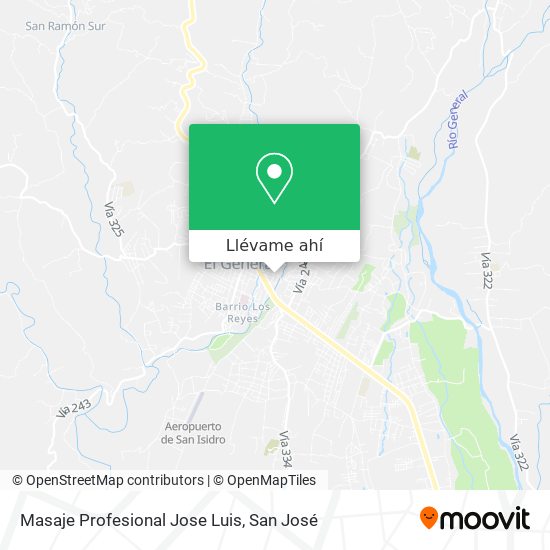 Mapa de Masaje Profesional Jose Luis