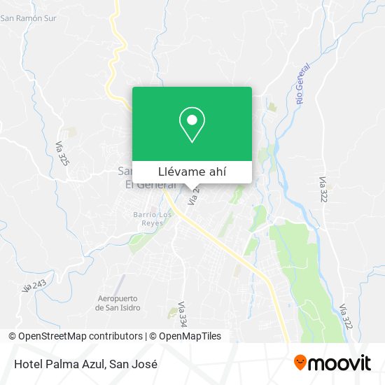 Mapa de Hotel Palma Azul