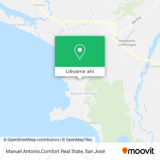 Mapa de Manuel Antonio,Comfort Real State