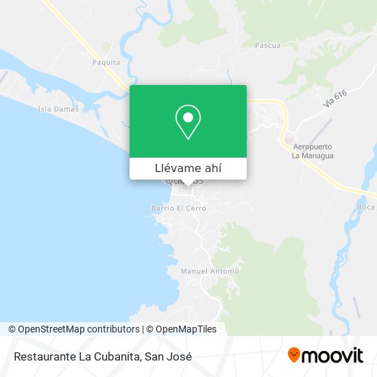 Mapa de Restaurante La Cubanita