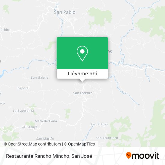 Mapa de Restaurante Rancho Mincho