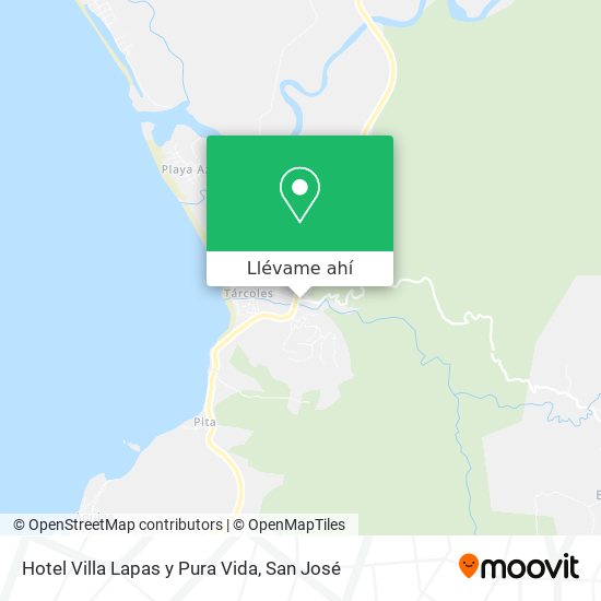 Mapa de Hotel Villa Lapas y Pura Vida