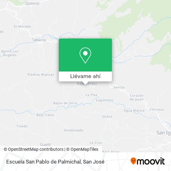 Mapa de Escuela San Pablo de Palmichal