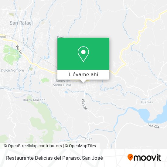 Mapa de Restaurante Delicias del Paraiso