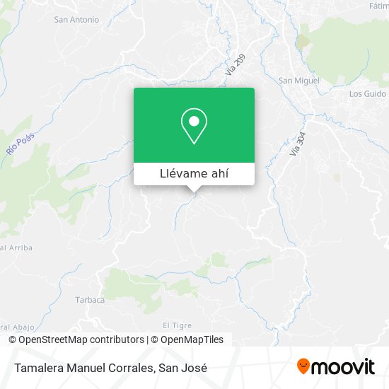 Mapa de Tamalera Manuel Corrales