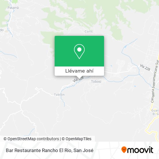 Mapa de Bar Restaurante Rancho El Rio