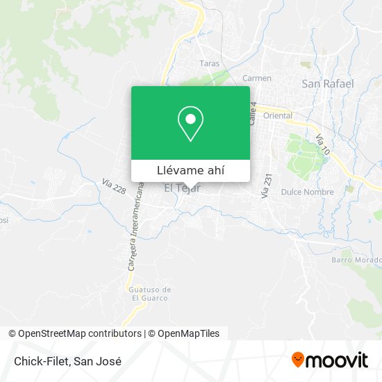 Mapa de Chick-Filet