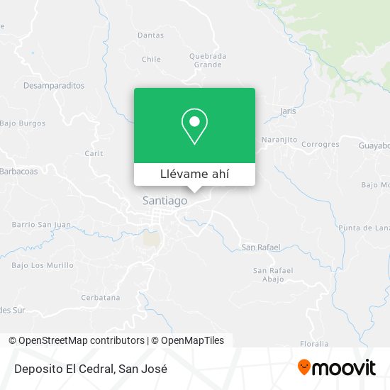 Mapa de Deposito El Cedral