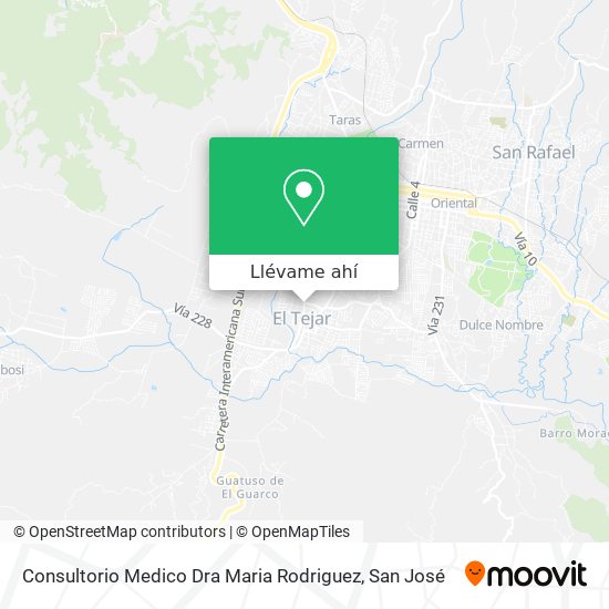 Mapa de Consultorio Medico Dra Maria Rodriguez