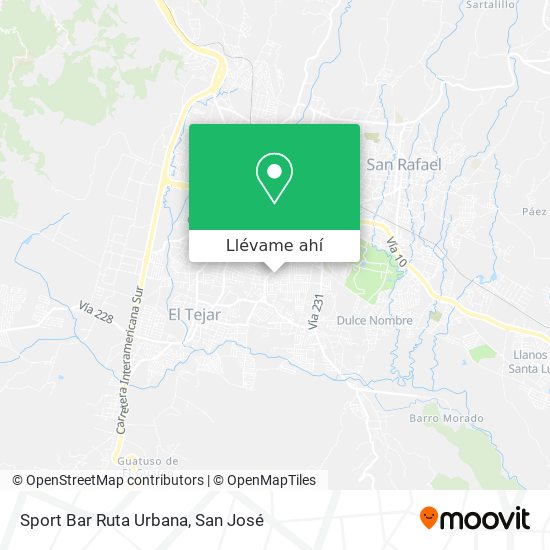 Mapa de Sport Bar Ruta Urbana
