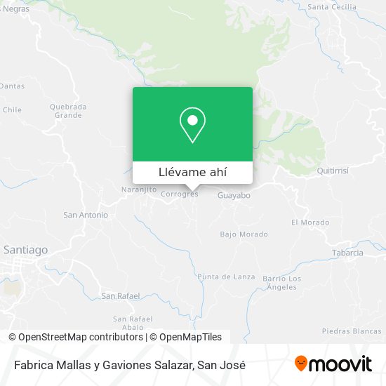 Mapa de Fabrica Mallas y Gaviones Salazar