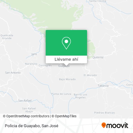 Mapa de Policia de Guayabo