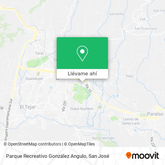 Mapa de Parque Recreativo González Angulo