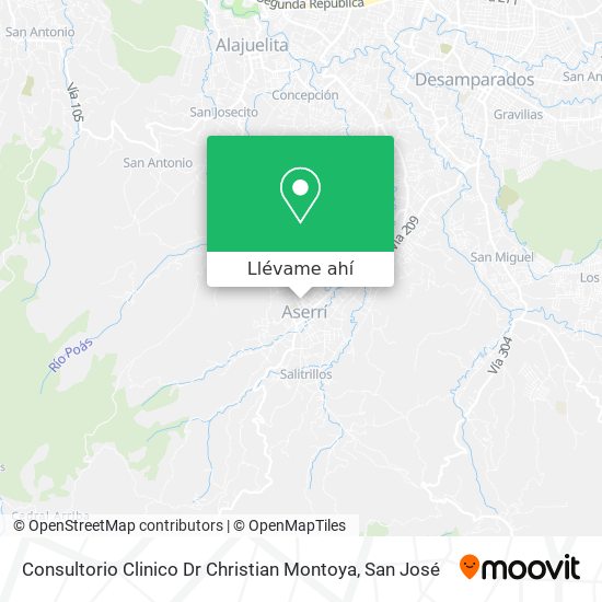 Mapa de Consultorio Clinico Dr Christian Montoya