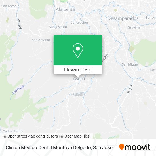 Mapa de Clinica Medico Dental Montoya Delgado