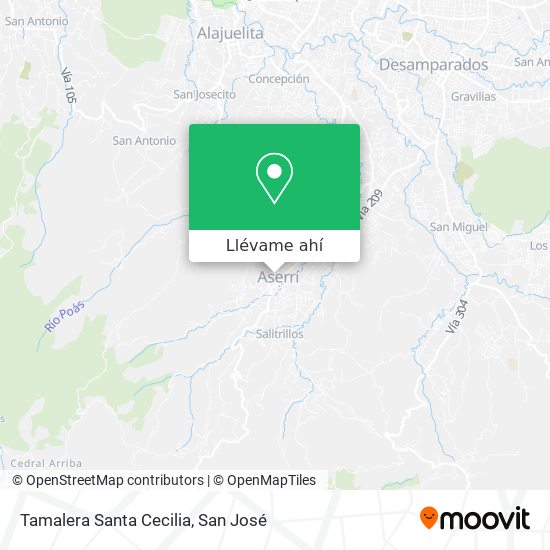Mapa de Tamalera Santa Cecilia