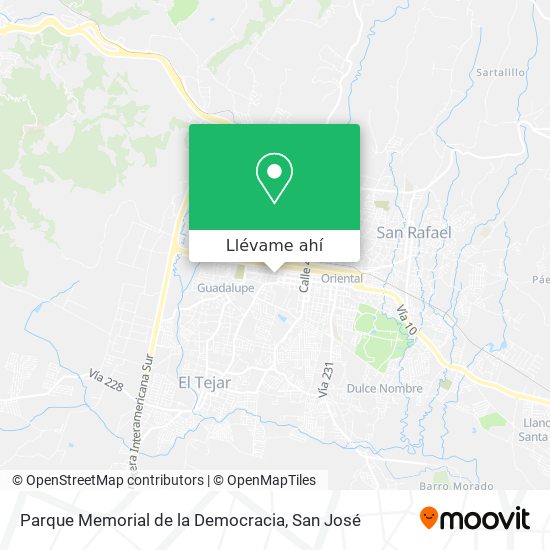 Mapa de Parque Memorial de la Democracia