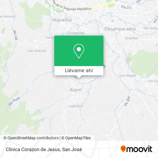 Mapa de Clinica Corazon de Jesus