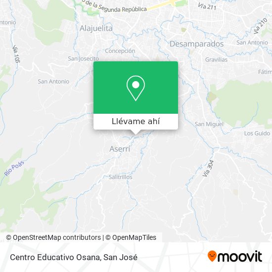 Mapa de Centro Educativo Osana