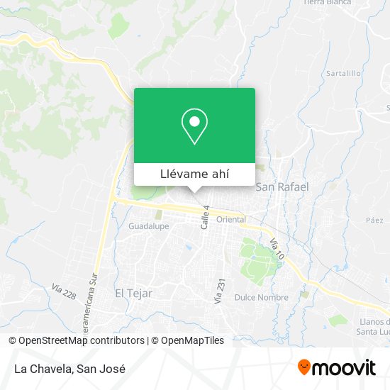 Mapa de La Chavela