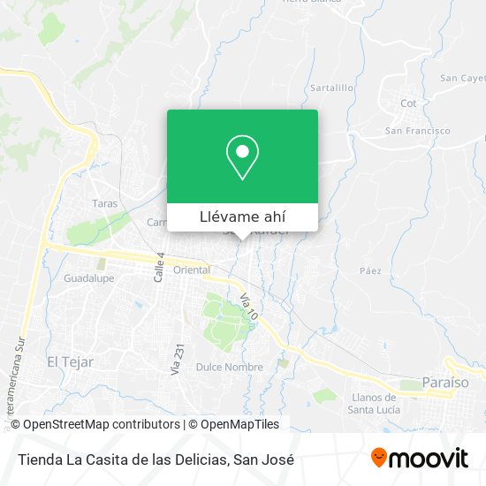 Mapa de Tienda La Casita de las Delicias