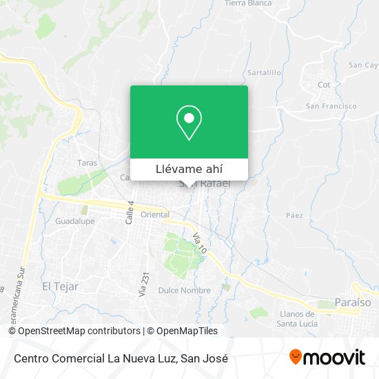 Mapa de Centro Comercial La Nueva Luz