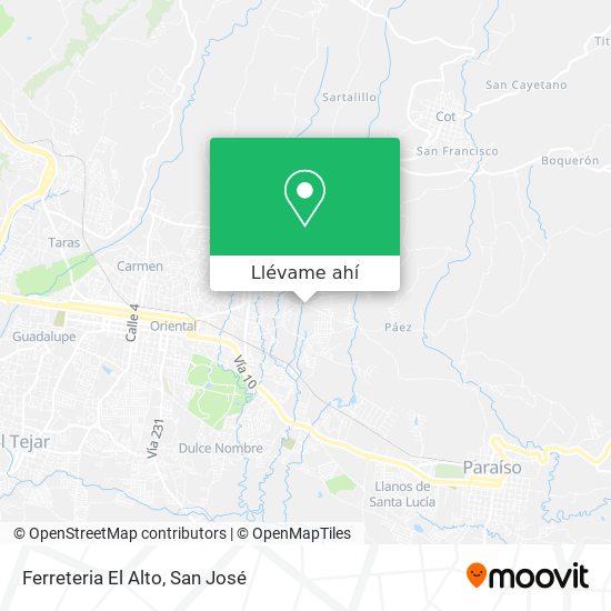 Mapa de Ferreteria El Alto