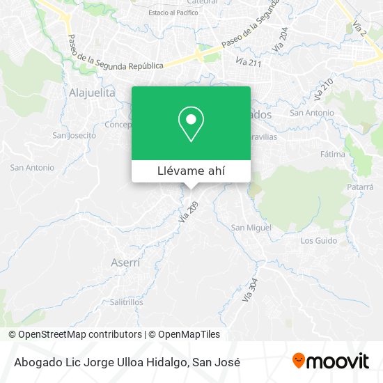 Mapa de Abogado Lic Jorge Ulloa Hidalgo