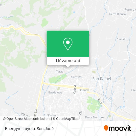 Mapa de Energym Loyola