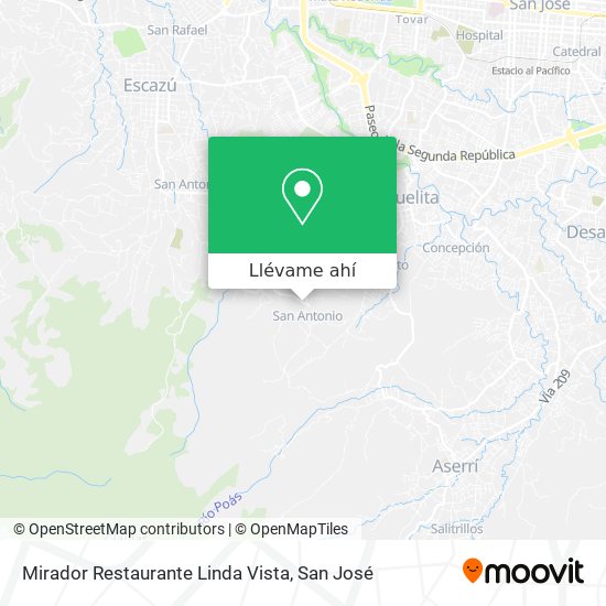 Mapa de Mirador Restaurante Linda Vista
