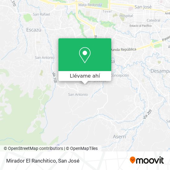 Mapa de Mirador El Ranchitico