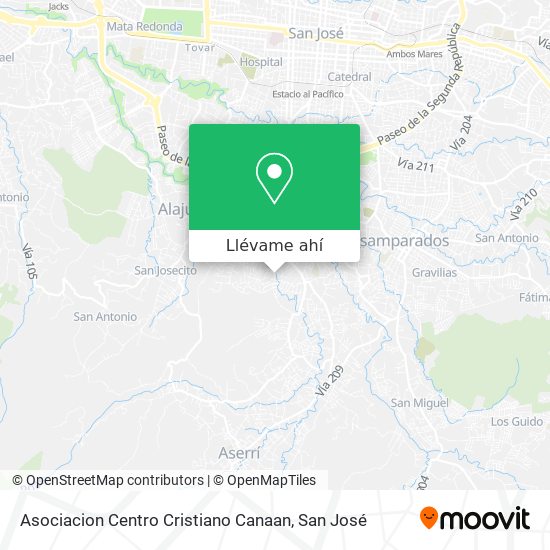 Mapa de Asociacion Centro Cristiano Canaan
