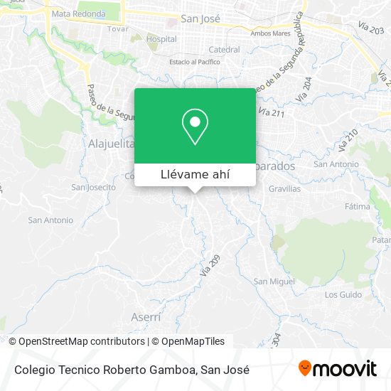 Mapa de Colegio Tecnico Roberto Gamboa