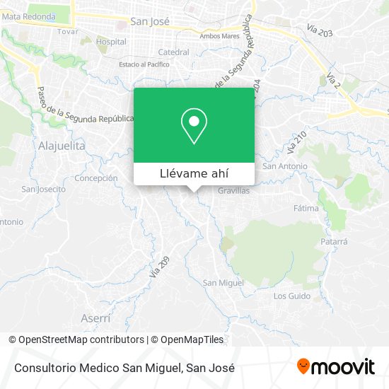 Mapa de Consultorio Medico San Miguel