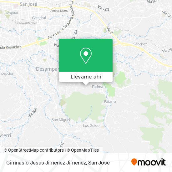Mapa de Gimnasio Jesus Jimenez Jimenez