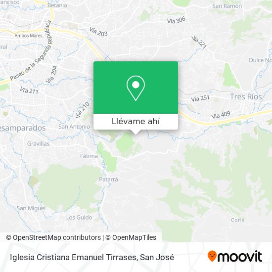 Mapa de Iglesia Cristiana Emanuel Tirrases