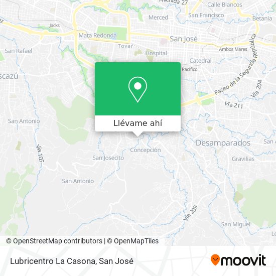 Mapa de Lubricentro La Casona