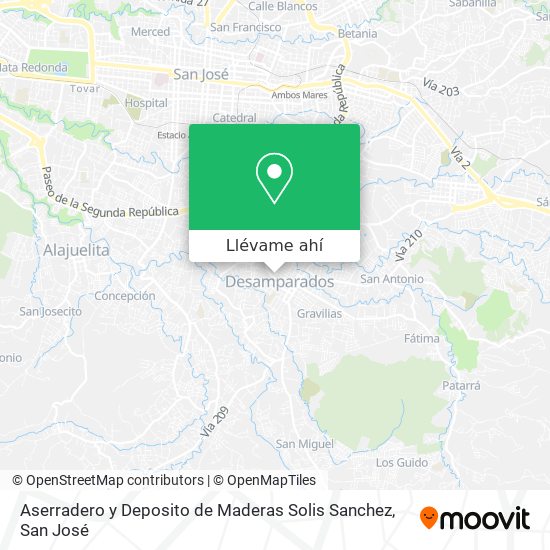 Mapa de Aserradero y Deposito de Maderas Solis Sanchez
