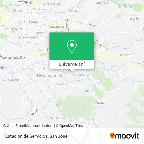 Mapa de Estacion de Servicios