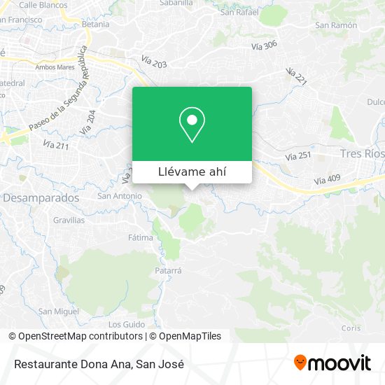 Mapa de Restaurante Dona Ana