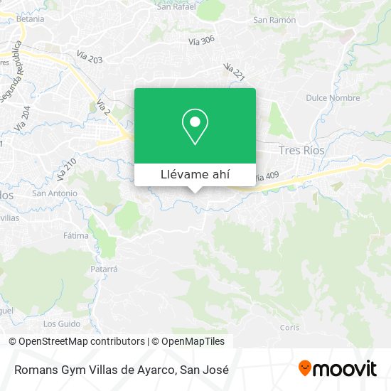 Mapa de Romans Gym Villas de Ayarco