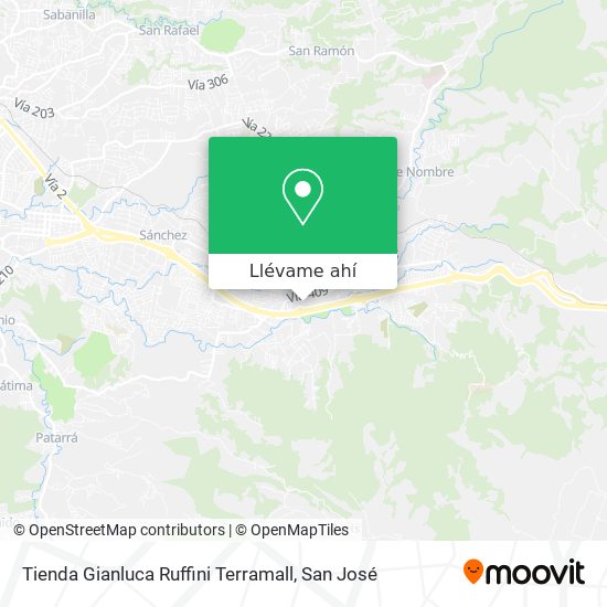 Mapa de Tienda Gianluca Ruffini Terramall
