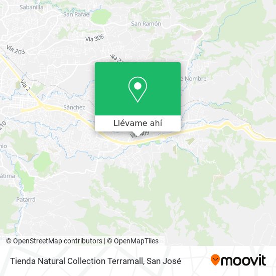 Mapa de Tienda Natural Collection Terramall