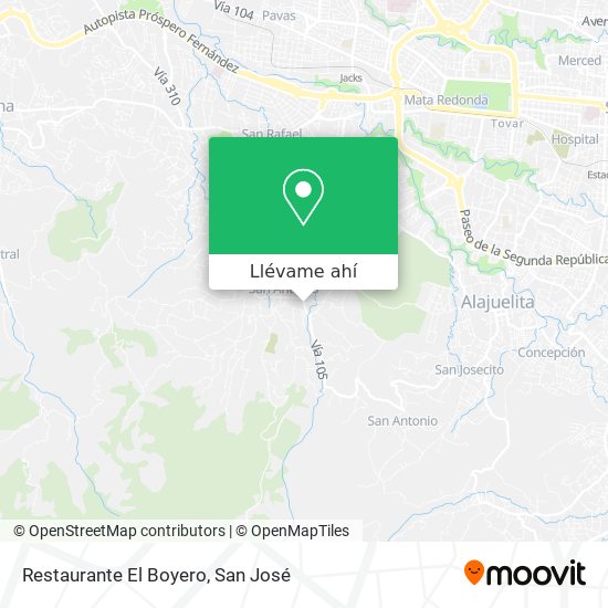 Mapa de Restaurante El Boyero
